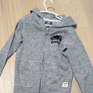 Roots Kids Charcoal Zip-Up Hoodie